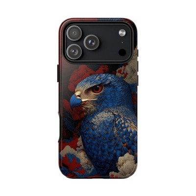 For iPhone, Galaxy, Pixel | Phone Case | Blue Eagle Crimson Red