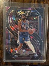 2023-24 Panini Select - Concourse Joel Embiid #4 Purple Cracked Ice Prizm /99