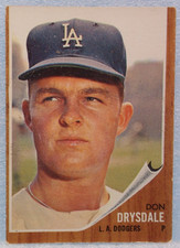 1962 Topps Don Drysdale Baseball Trading Card (#340)
