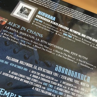 Nirvana Alice in Chains Pearl Jam Soundgarden 5LP Box Set Live