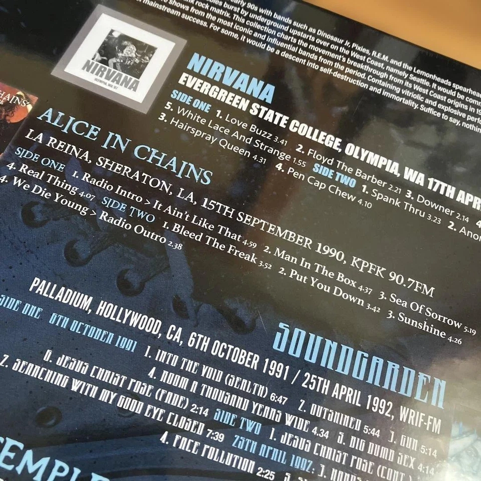 Nirvana Alice in Chains Pearl Jam Soundgarden 5LP Box Set Live Grunge Used - Imagem 4 de 4