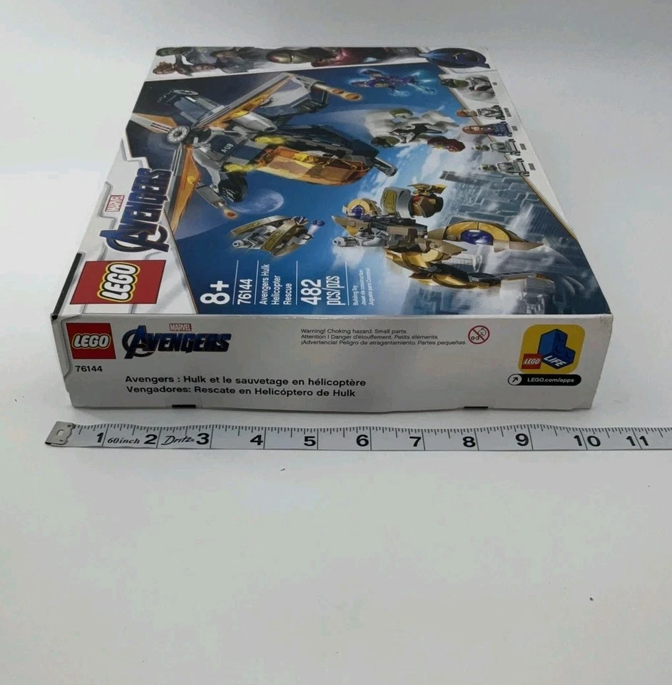 LEGO Marvel Avengers 76144 Hulk Rescue Helicopter New Factory Sealed 8+ 482pcs - Image 4 of 4