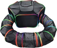 Portable Pet Cat Dog Playpen Play Tent Tunnel Compound House Outdoor Enclosure