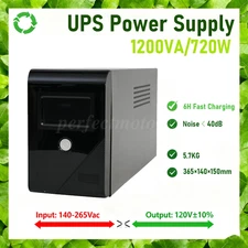 1200VA 720W Backup UPS Uninterruptible Power Supply 4 Outlet LCD Display Battery
