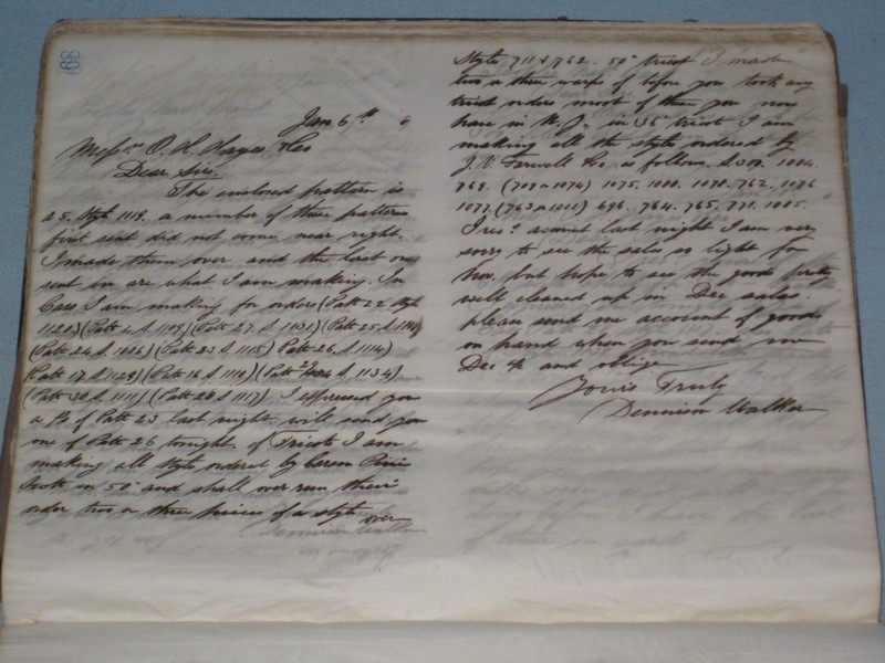 1800'S LETTER COPYING BOOK 500 PAGES OF HANDWRITTEN COPIES OF CORRESPONDENCE