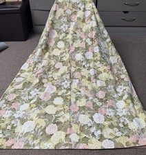 Pair of Vintage Sanderson Flower Show Stunning Floral Lined Curtains 68” x 54”