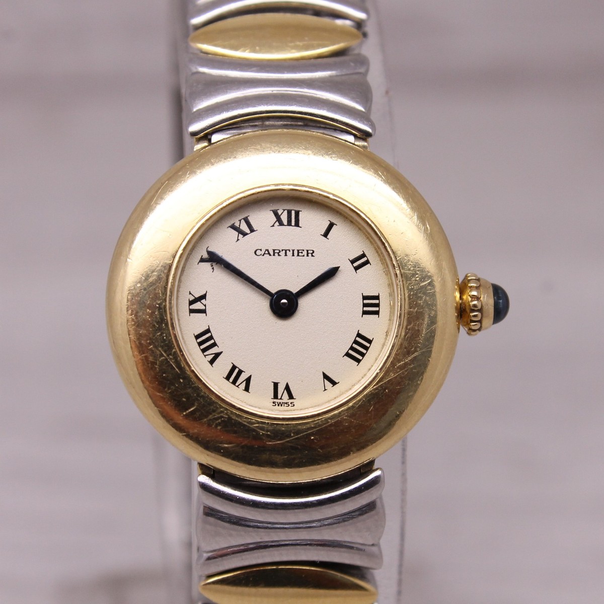 Vintage Cartier Baignoire 24mm Ladies 18k & Steel Quartz Wrist