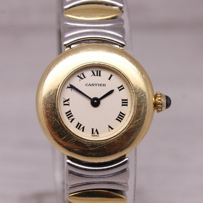 Vintage Cartier Baignoire 24mm Ladies 18k Steel Quartz Wrist Watch  8057908C