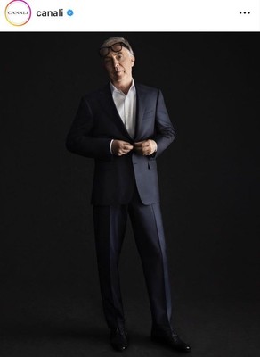 【CANALI】dark-NAVY worsted serge 2B SUIT