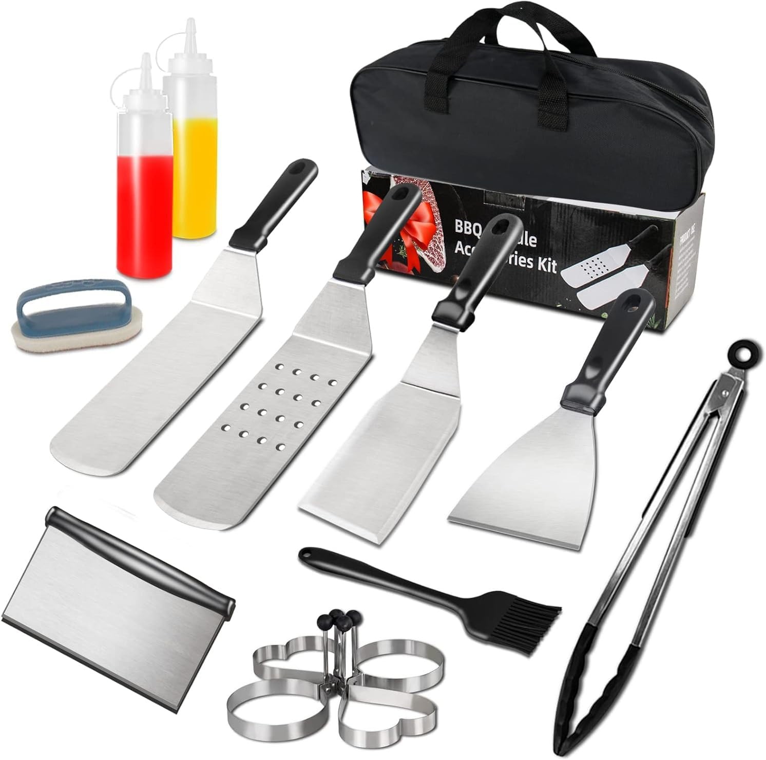 Blackstone Compatible Griddle Tools: 15PCS Stainless Steel S