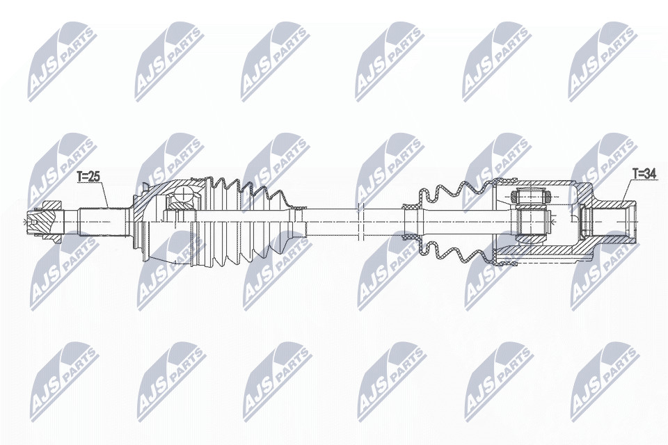 NPW-PL-147 NTY Drive Shaft for BUICK,CHEVROLET,OPEL - Image 7