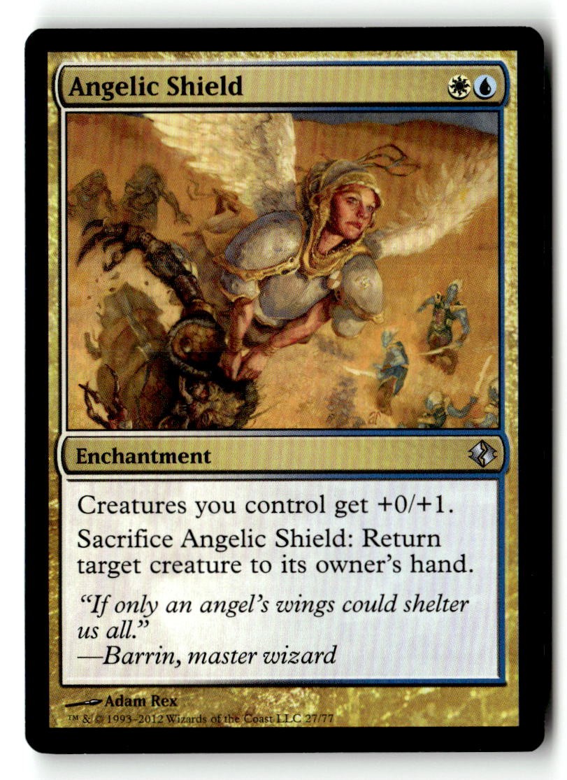 Angelic Shield Duel Decks: Venser vs. Koth [DDI - 27] Magic Uncommon LP