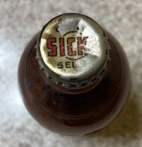 Vintage 1940s SICKS' SELECT BEER 11OZ Stubby Bottle I.R.T.P. Salem Oregon - Picture 4 of 4