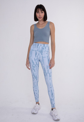 Mono B Activewear Blue Brush Strokes Training Leggings