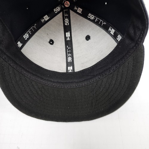 Atlanta Braves Hat Cap Fitted Mens 7 Navy Blue MLB Baseball New Era 59FIFTY - Imagen 6 de 9