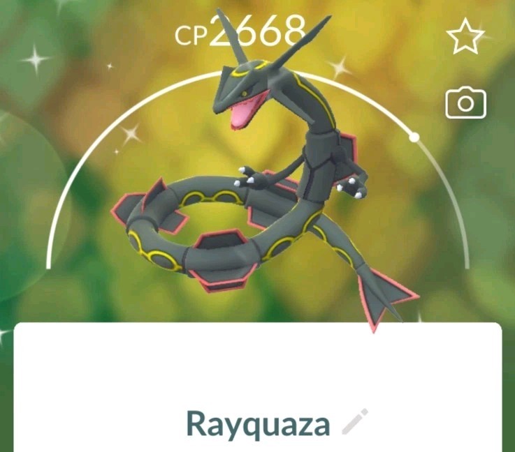 Pokemon Go/Shiny Rayquaza/Registered Or Unregistered Tr@de Available 