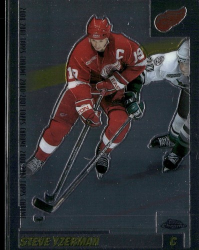 2000 Topps Chrome Steve Yzerman [Refractor] #21 card