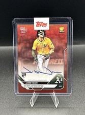 Jacob Wilson 2025 Topps Now - Rookie Cup Red Foil Autographs BOOKEND! 5/5