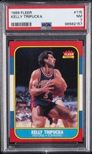 1986 FLEER #115 KELLY TRIPUCKA PSA 7