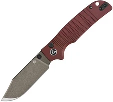 QSP Knife Kali Red G10 3.25" 14C28N G10 Folding Knife