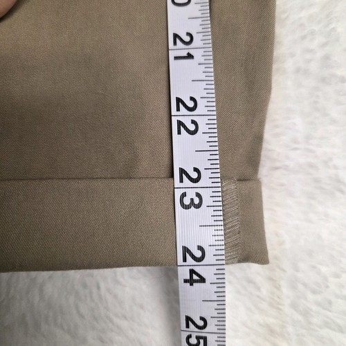 Pantalone Eileen Fisher cotone biologico beige elasticizzato crop zip laterale taglia small - Foto 4 di 6