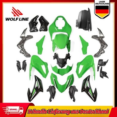 WOLFLINE Bodywork Fairing Kit For Kawasaki Z900 2017 2018 2019 ABS Plastic Green