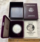 1991 SILVER AMERICAN EAGLE $1 ONE DOLLAR BRILLIANT UNCIRCULATED COIN CASE & BOX
