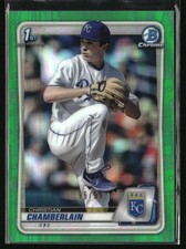 2020 Bowman Draft #BD-84 Christian Chamberlain Green #/99