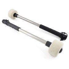 Kyuionty 2 Pack Felt Head Bass Drum Mallets Percussion Sticks, 12 Inch Length...