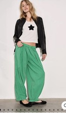Free People To The Sky Green Parachute Pants Sz Small