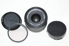 Canon FD 28mm f2.8 Prime Wide Angle Lens + Original Caps + Hoya Filter
