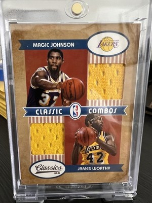 2010-11 Classics - Classic Combos Magic Johnson, James Worthy #2 17/99 (MEM)