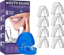 Protector de dientes bucal dental para bruxismo los nervios rechinar apretar 8pc