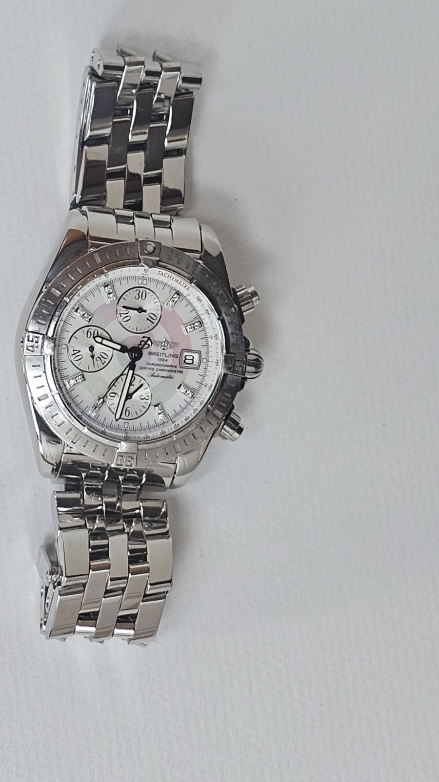 Breitling Chronomat Evolution Stainless Steel Pea… - image 13