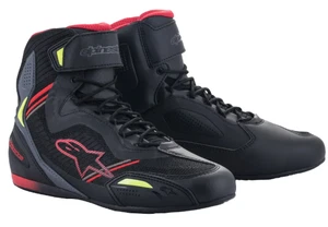 Alpinestar Faster 3 Ride Knit Black Red Yellow Fluo Motorcycle Motorbike Boots