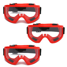 3 x Safety Goggles Wraparound Safety Glasses, Eyes Protection Anti Fog Anti Dust