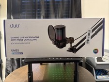 UHURU Gaming USB Microphone for PC, Computer Mic with Controllable RGB- UM2S