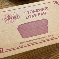 Pampered Chef Stoneware Loaf Pan Baking Bread 9” X 5” USA Made NICE!!!