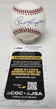 Rick Honeycutt Signed Rawlings Official Major League Baseball JSA COA C4