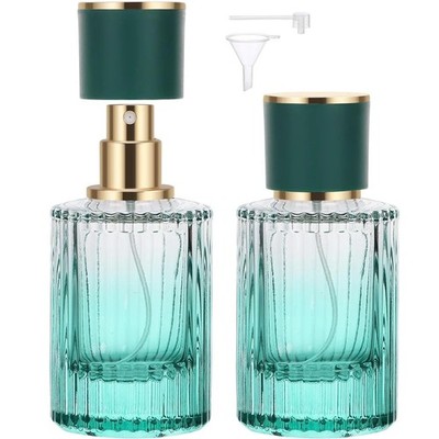 4Pcs - Empty Refillable Travel Glass Perfume Bottle With Spray Atomizer 30ml