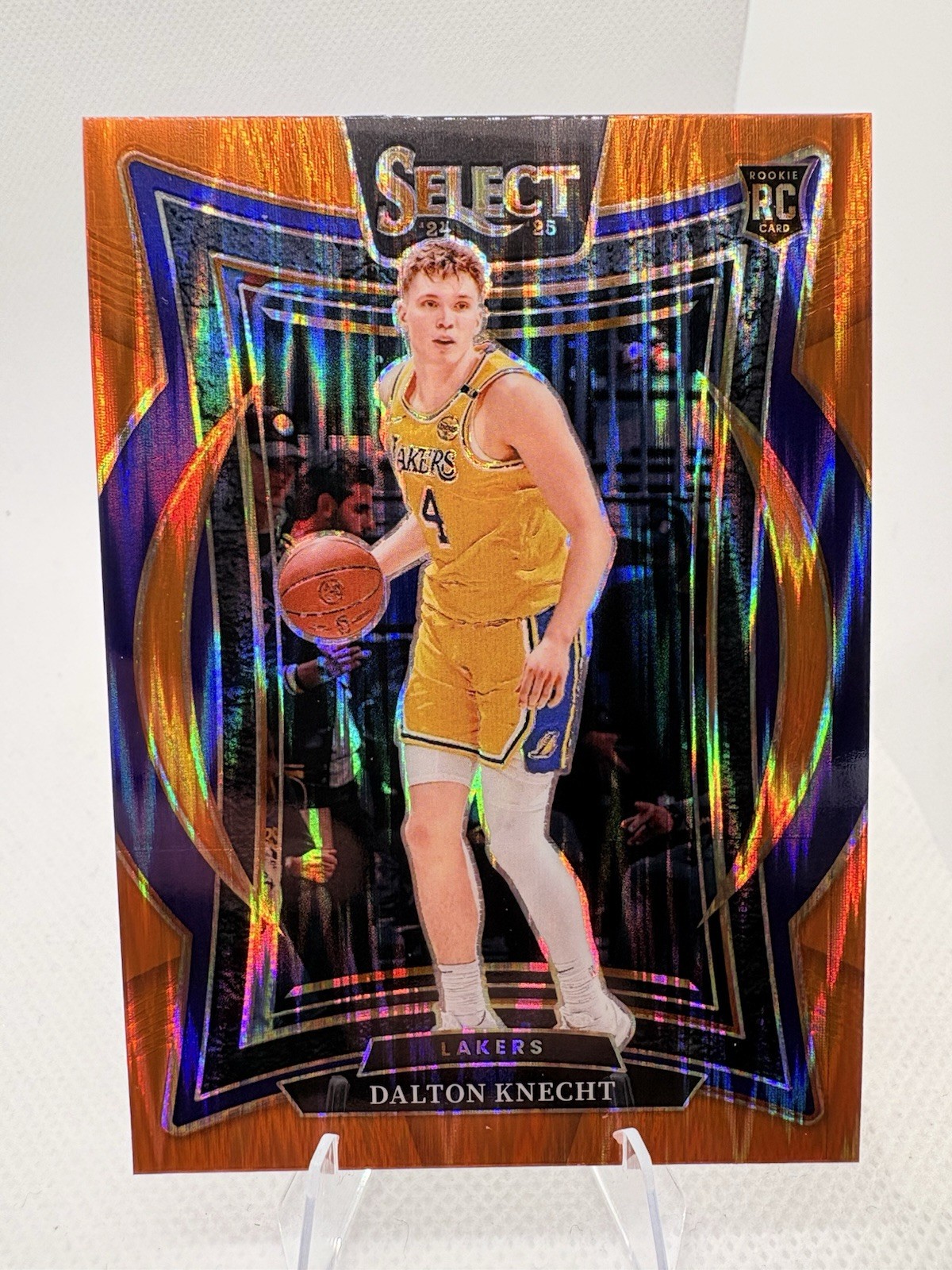 2024-25 Panini Select Concourse Dalton Knecht #91 Orange Flash Prizm Rookie Card