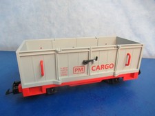 grauer CARGO Güterwagen Eisenbahn Gewicht 2x kupplung Playmobil 9222