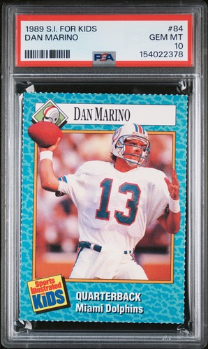 154022378 Dan Marino 1989 Sports Illustrated For Kids #84 PSA 10