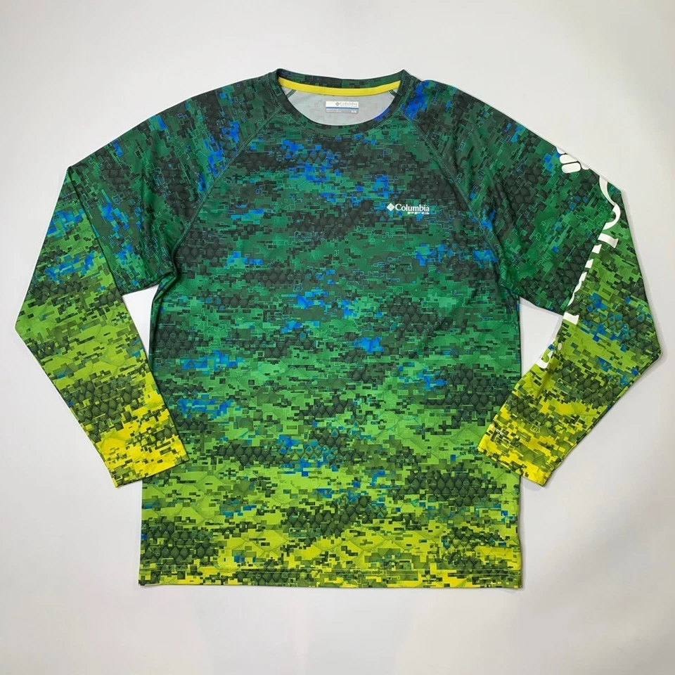 Columbia Shirt Mens Mens M Medium PFG Super Terminal Tackle Long Sleeve Fishing - Image 2 of 4