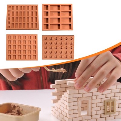 Kleine Ziegel Silikonform Miniatur Landschaft Struktur Puppenhaus Basteln