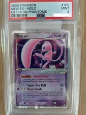 Mew EX PSA 9 - 100/110 - Pokemon Holon Phantoms Holo Rare on eBay