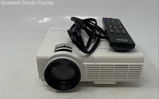 Sharp Model Q9 White Multimedia Mini Projector With Case & Cable Remote