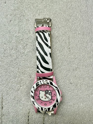 Hello Kitty Sanrio Working Pink Bezel Watch