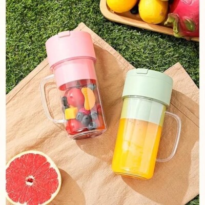 2 PC Juicer Mixer, Straw-type juicing cup Blade Smoothie Maker & Electric  Travel | eBay
