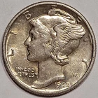 $  .10 1942 Winged Liberty Mercury Dime AU/MS/BU Uncirculated Condition
